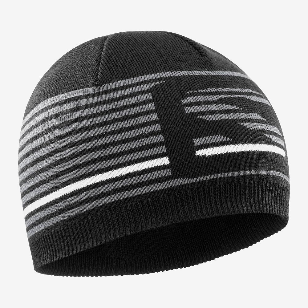 SALOMON FLATSPIN Philippines - Men's Beanie - Black | 413075-ACP